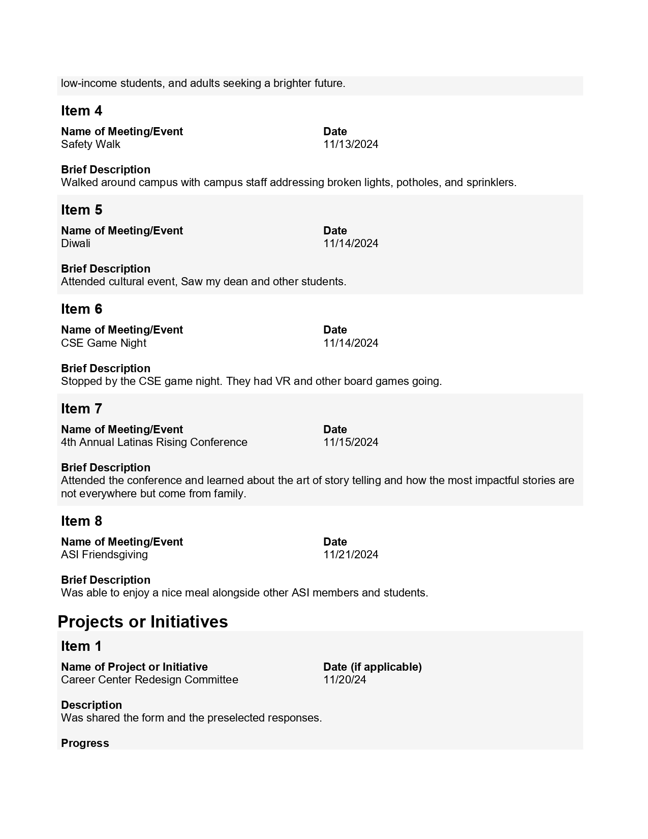 November Board report page 2